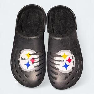 Pittsburgh Steelers Sherpa-Lined Clog FOCO Womens Size 7-8